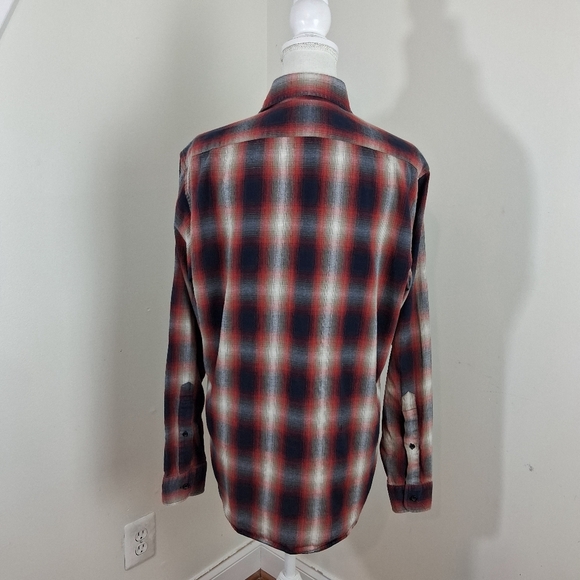 Taylor Stitch The California in Red Shadow Plaid Size 42 Large - Picture 6 of 10